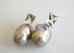 baroque pearl earrings