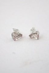 morganite stud earrings