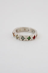 multicolor sapphire ring