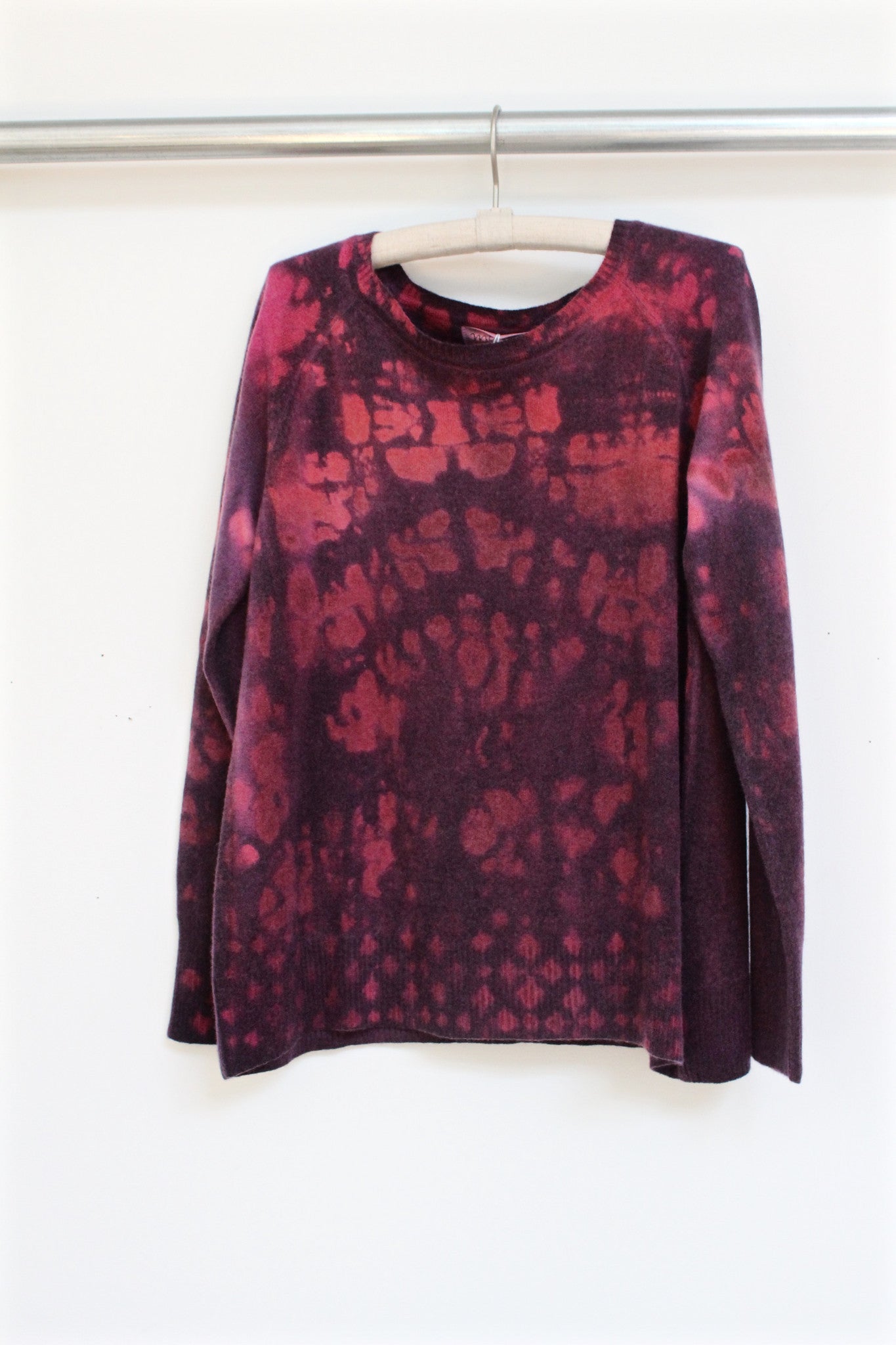 vintage raglan crew - garnet