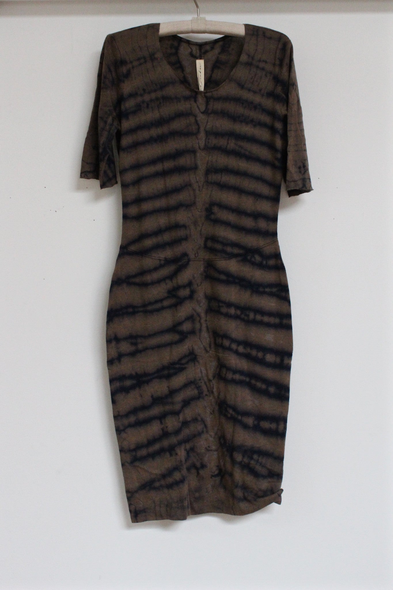 fitted tie-dye dress