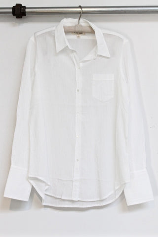 stripe gauze blouse