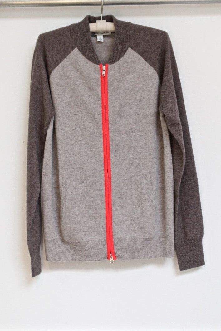 color block baseball jacket