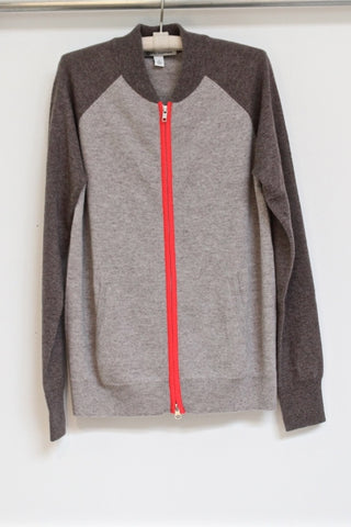 color block baseball jacket