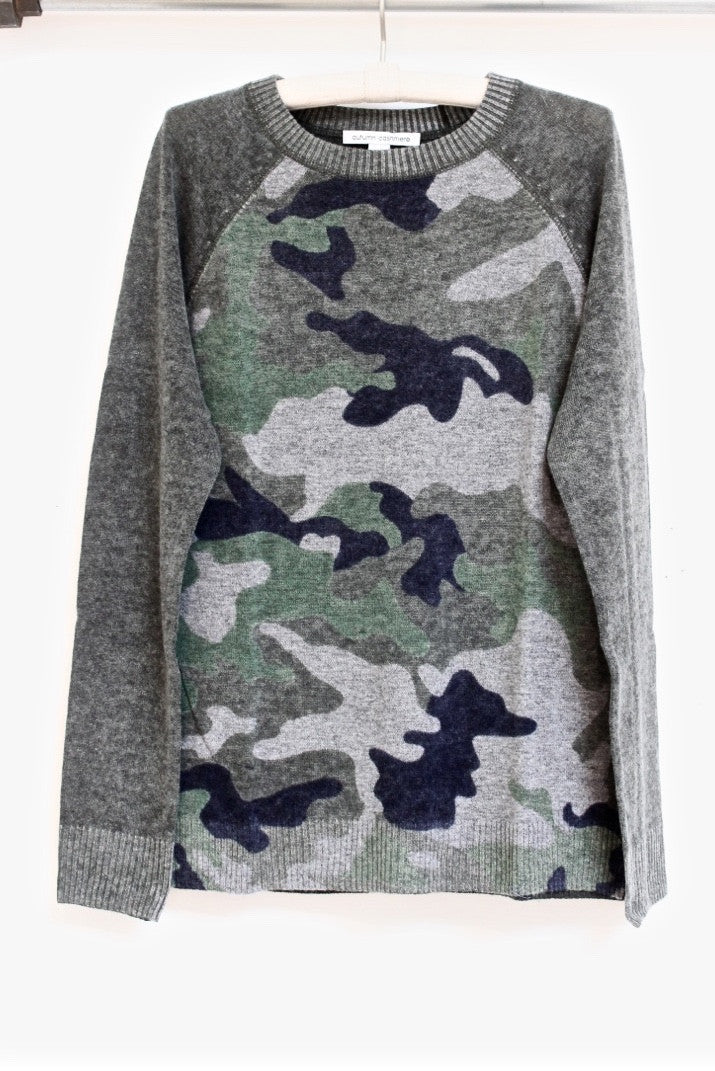 inked camo sweatshirt