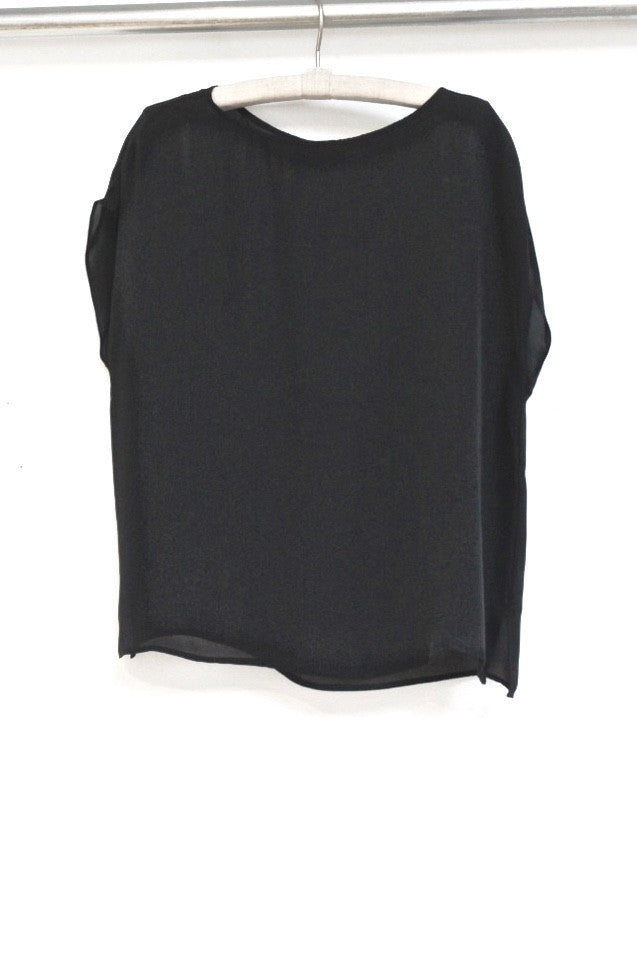 sleeveless silk top