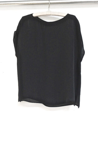 sleeveless silk top