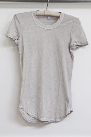 sheer slub crew neck