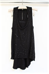 zipper back painter splash tank