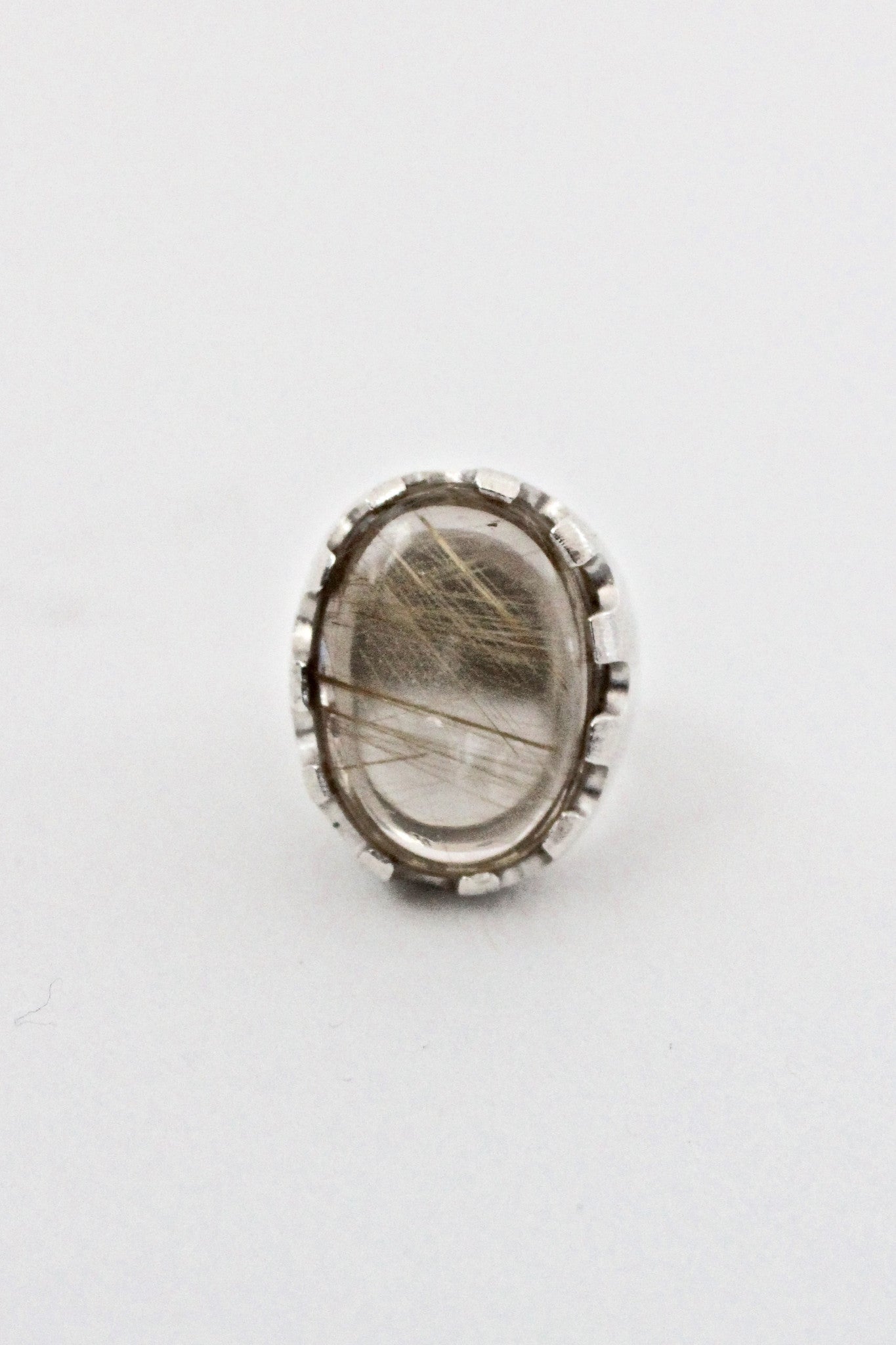 rutilated quartz ring