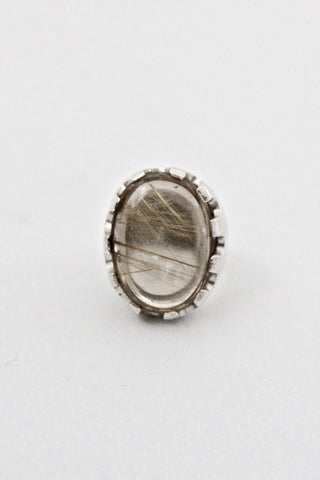 rutilated quartz ring
