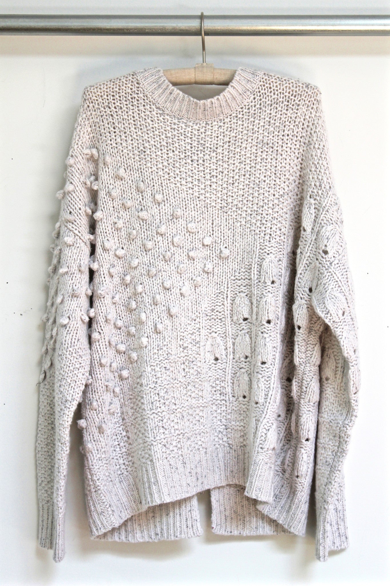 chunky patchwork sweater