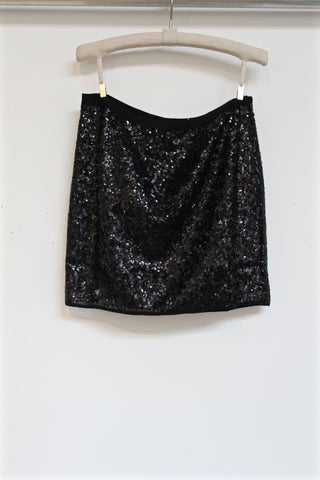 sequin mini skirt