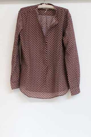 mini flowers shirt - wine