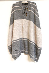 alpaca split neck poncho