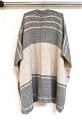 alpaca split neck poncho