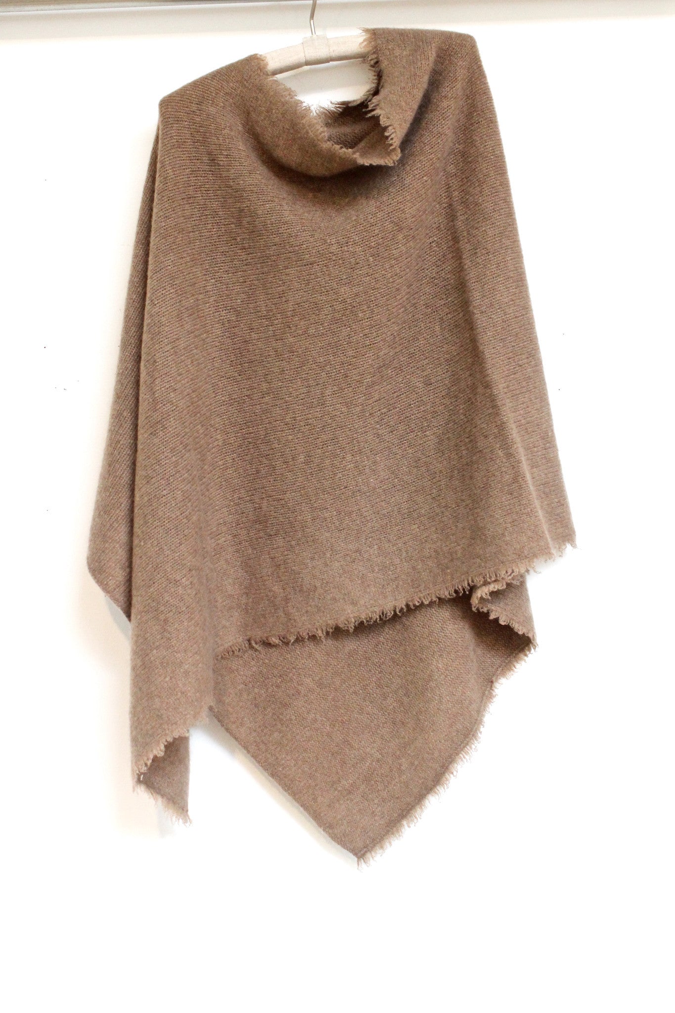 frayed edge poncho