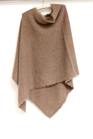 frayed edge poncho