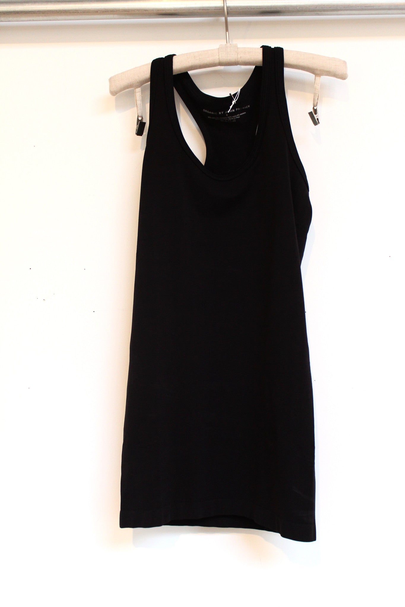 seamless racer tank - black