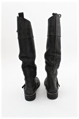 charlye leather riding boot - soft black