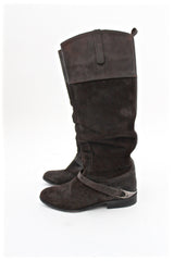 charlye leather-suede riding boots