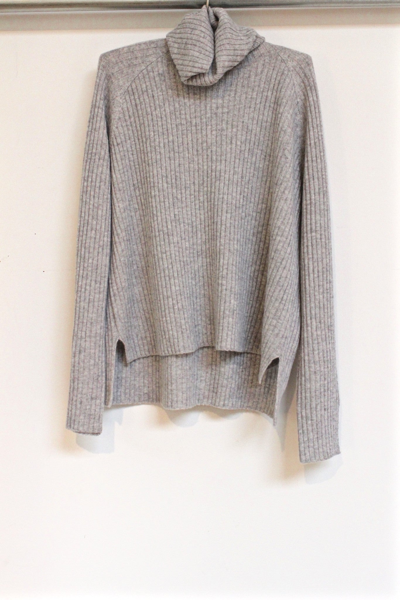 slit cuff turtleneck sweater