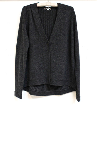 rib back cardigan