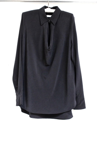 long sleeve cowl neck blouse