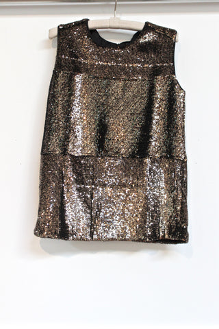 sequined sleeveless top