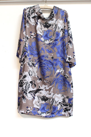 grey floral dress