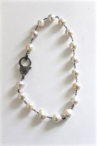 baroque short pearl necklace