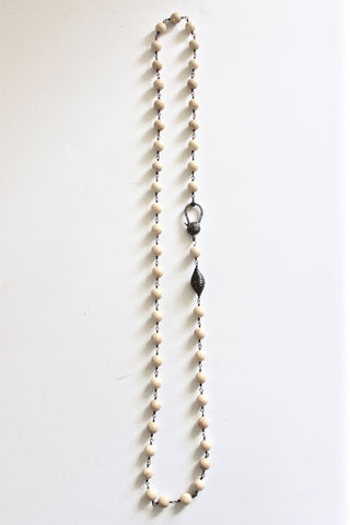 fossilized coral necklace