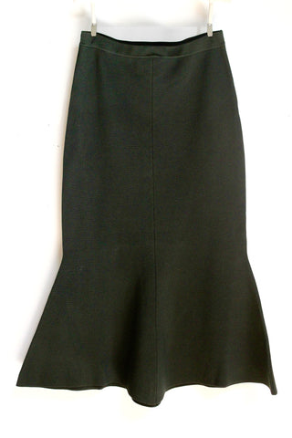transit knit skirt - hunter green