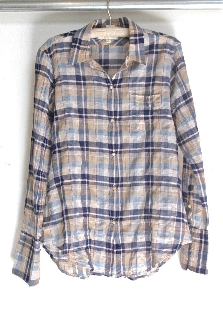 soft plaid blouse