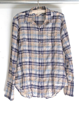 soft plaid blouse