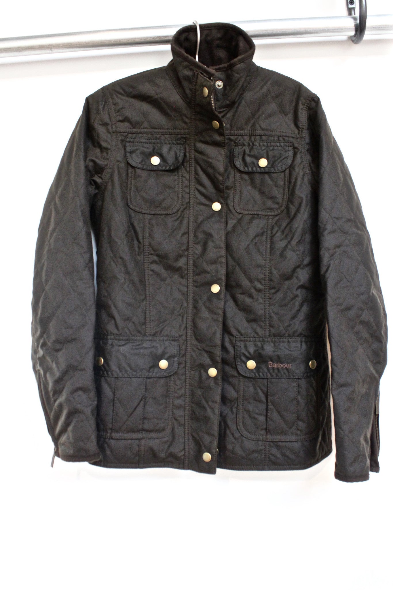quilted utility jacket - olive