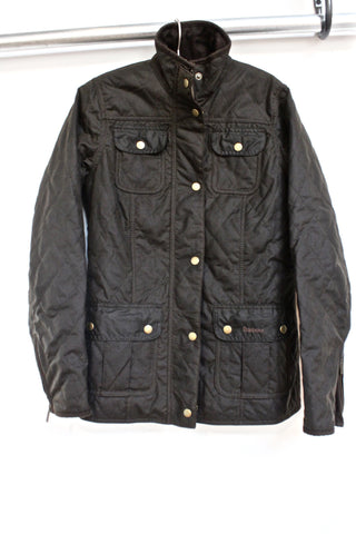 quilted utility jacket - olive
