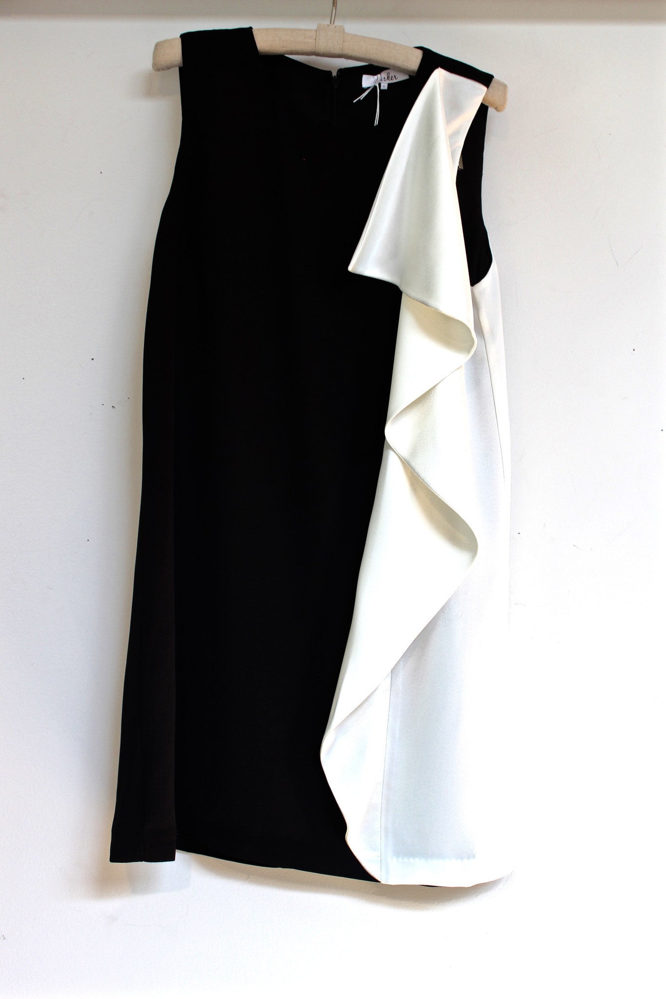 black and white combo dress