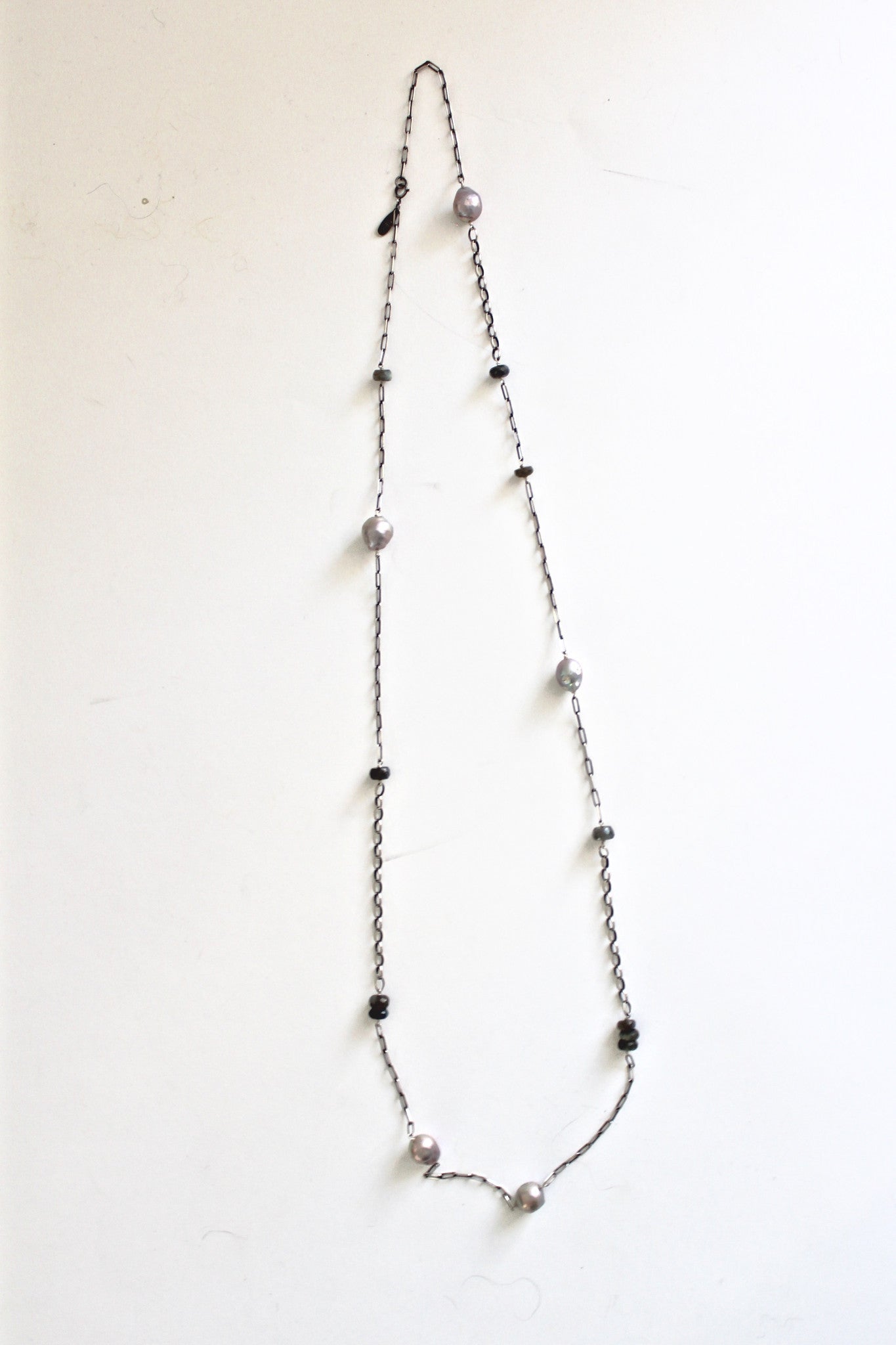 pearl and labradorite necklace