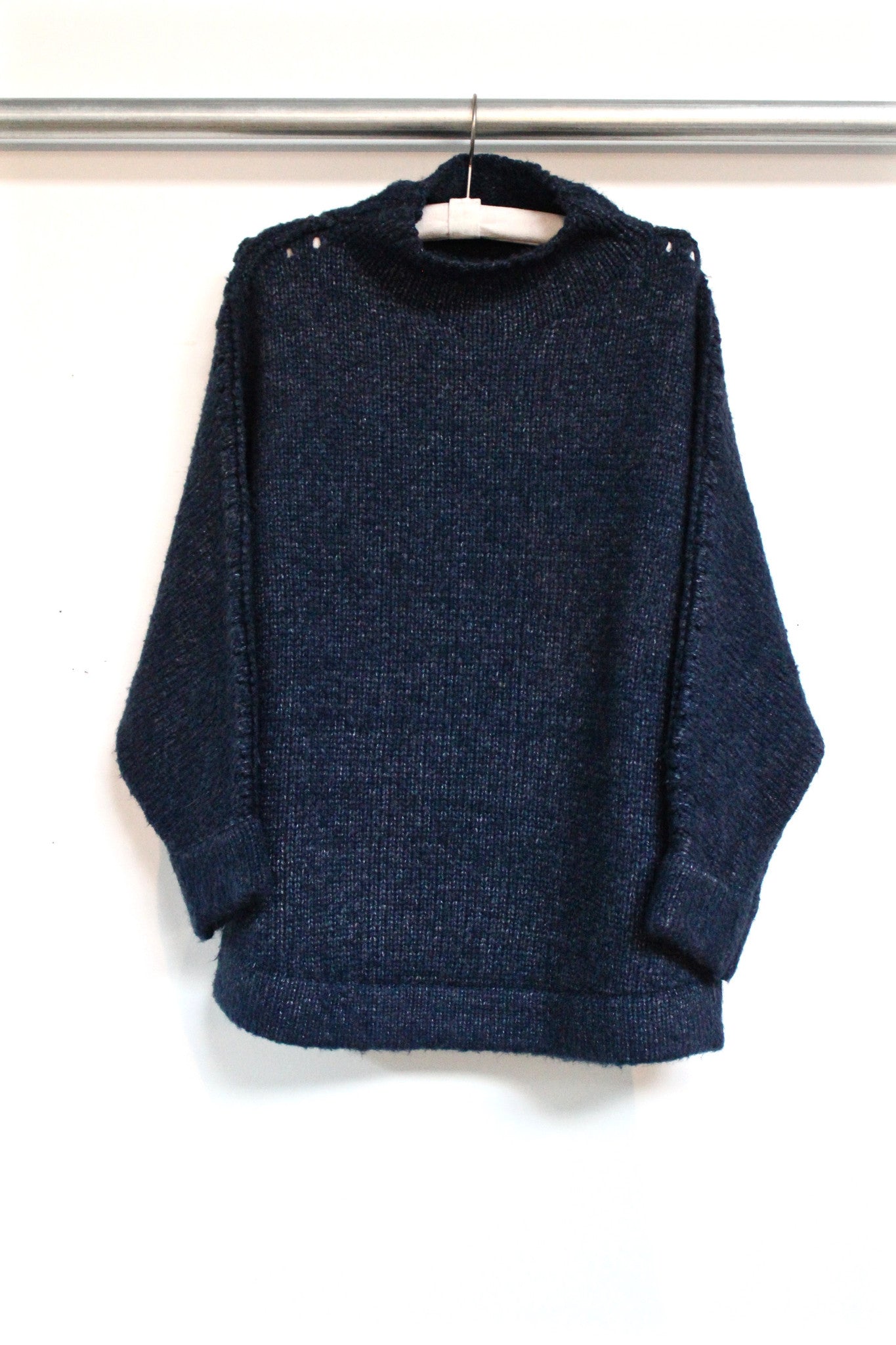 pullover mockneck - navy