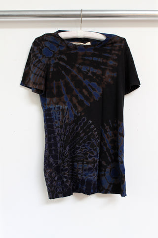 slim tee - blue tie dye