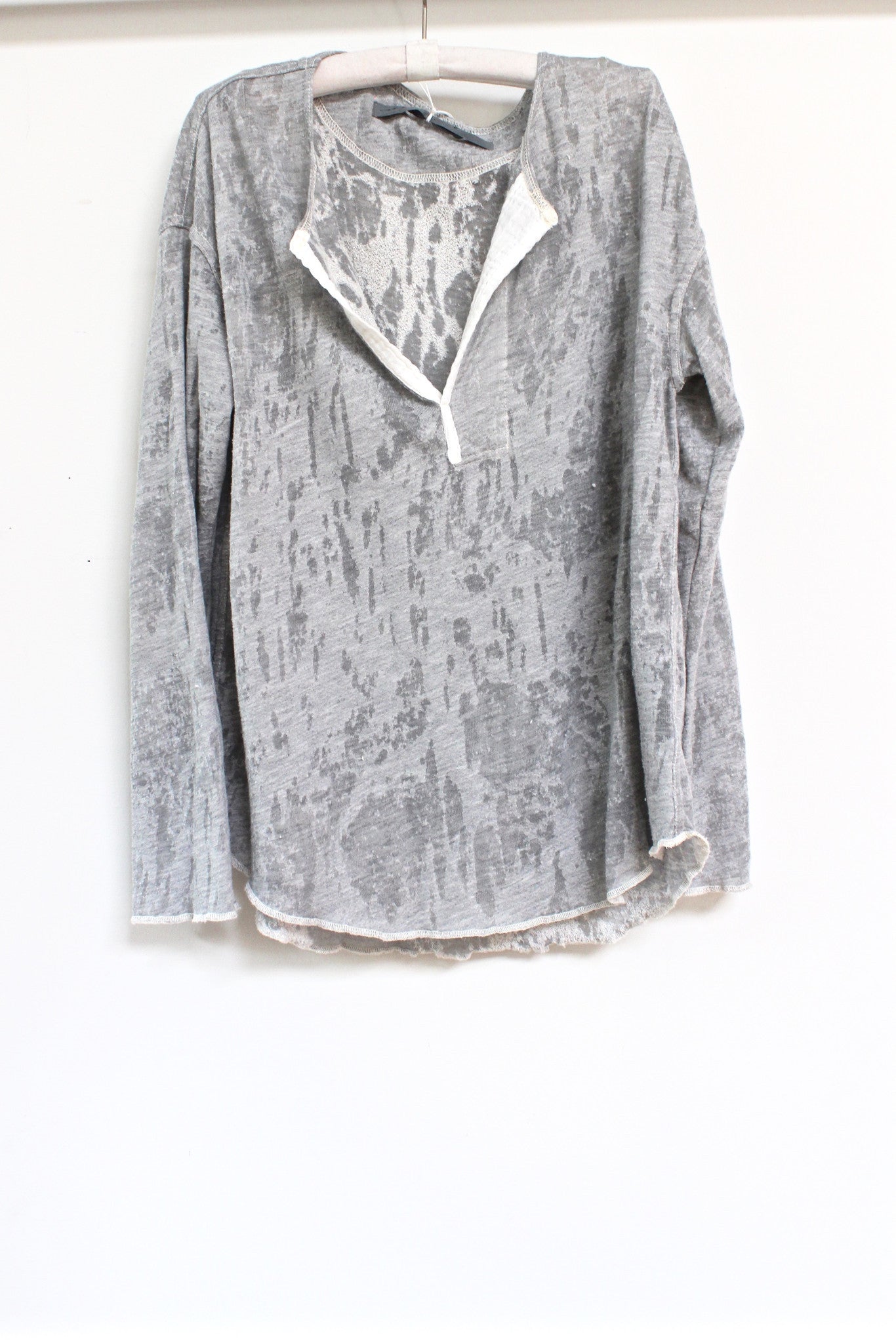 burnout henley tee