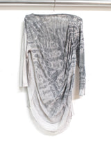 3/4 sleeve raglan cocoon top