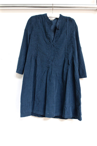regina tunic - blue corduroy