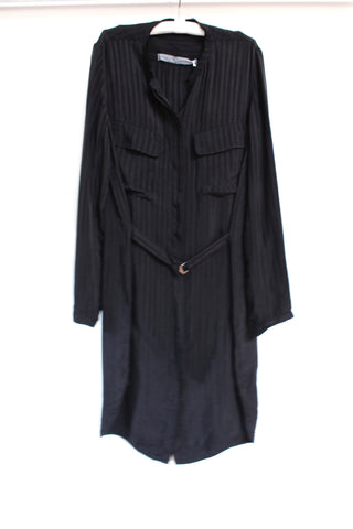 belted workwear dress
