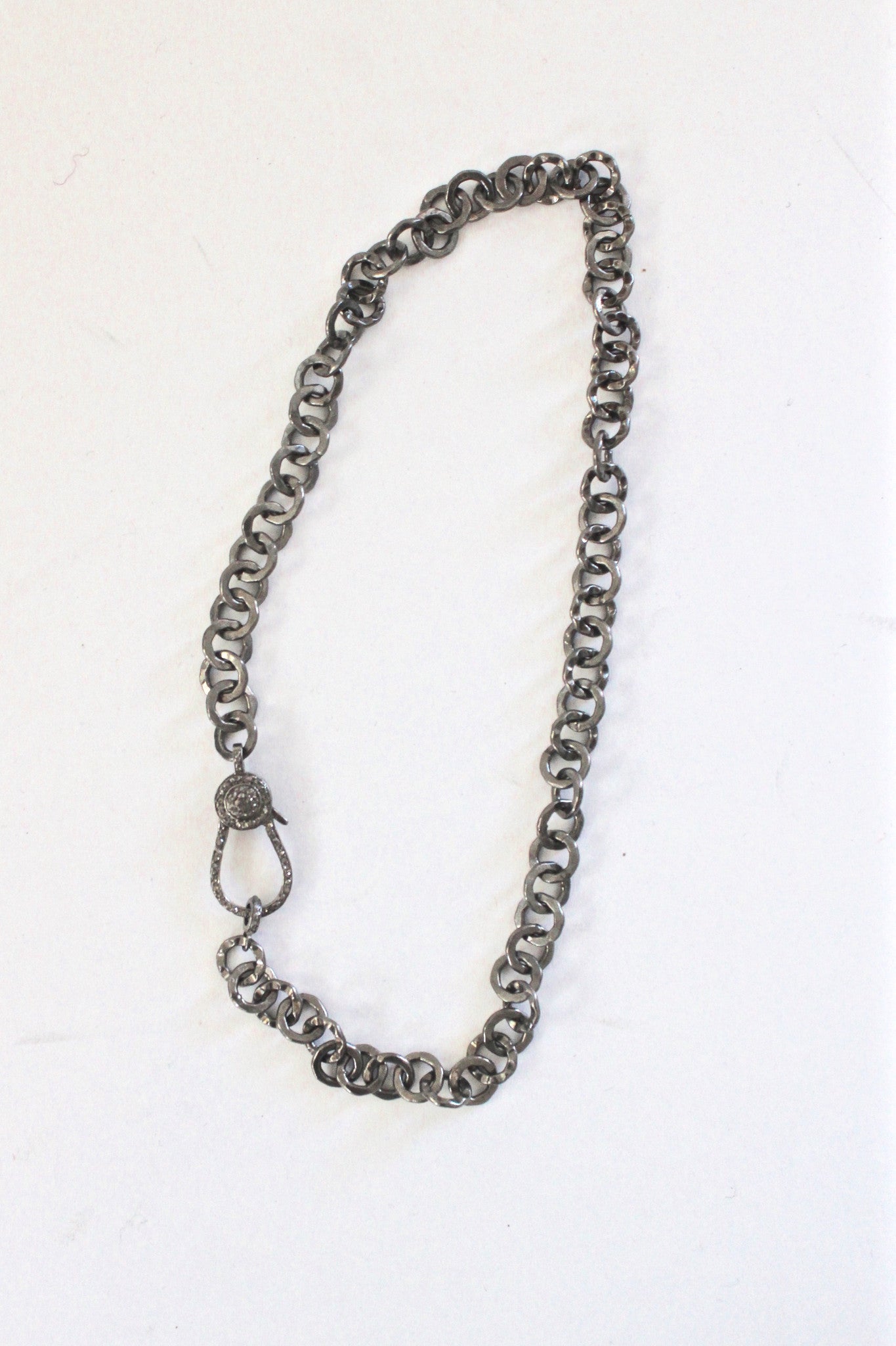 oxidized sterling necklace