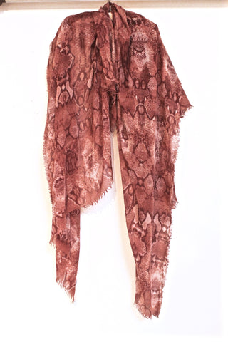 dora scarf - snake print