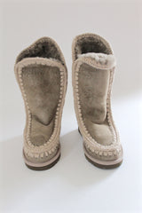 interior wedge sheepskin boot - mid height