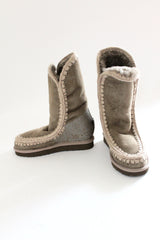 interior wedge sheepskin boot - mid height