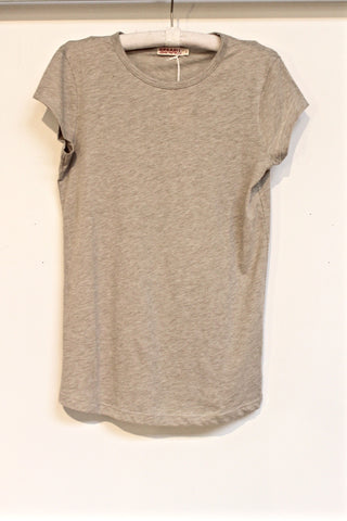 shirt tail tee - beige melange